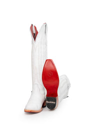 Eleanor Tall Red Bottom Snip Toe Cowgirl Boot