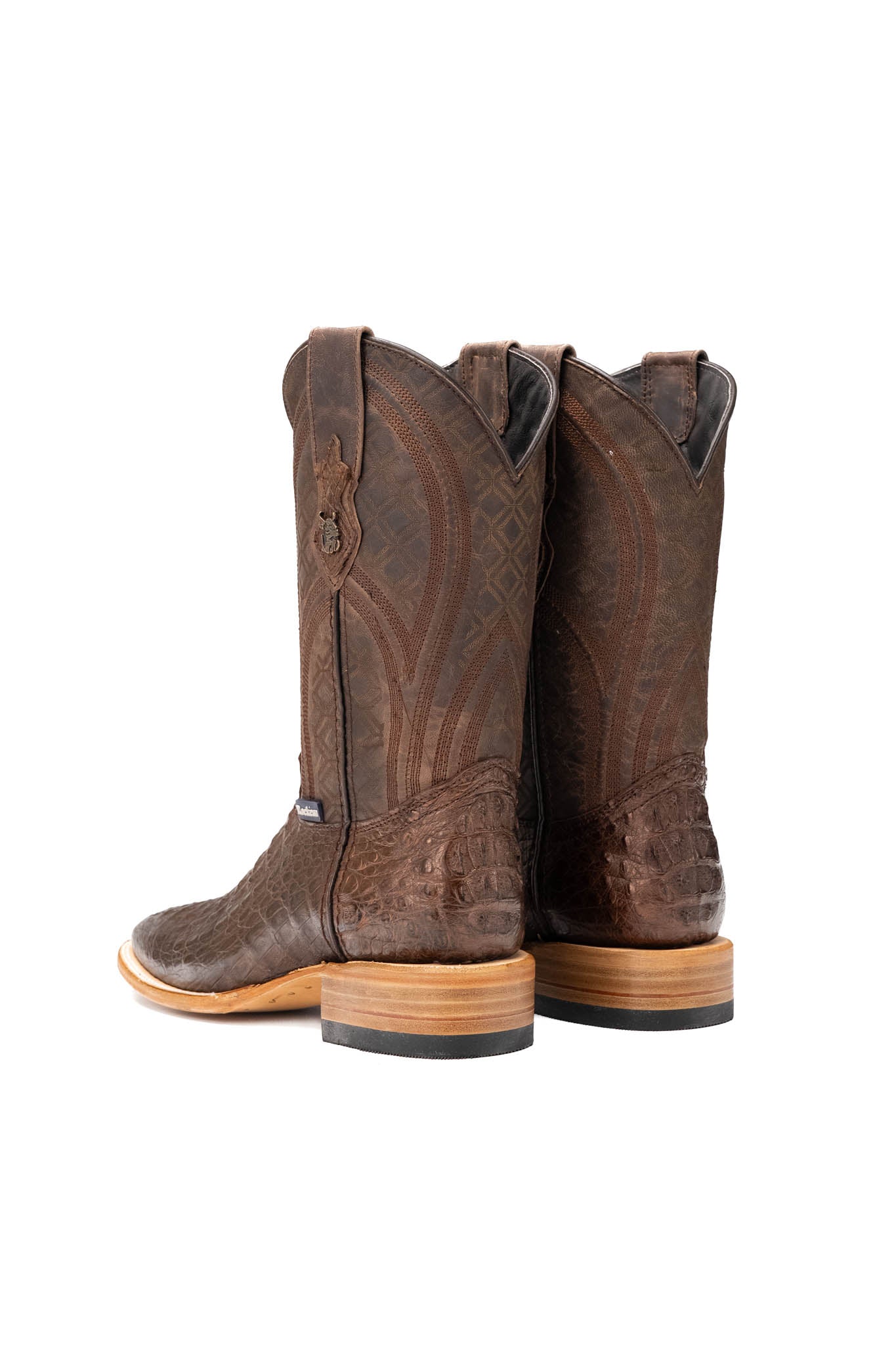 Walter Caiman Exotic Square Toe Cowboy Boot