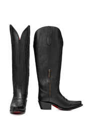 Presley Tall Red Bottom Wide Calf Snip Toe Cowgirl Boot