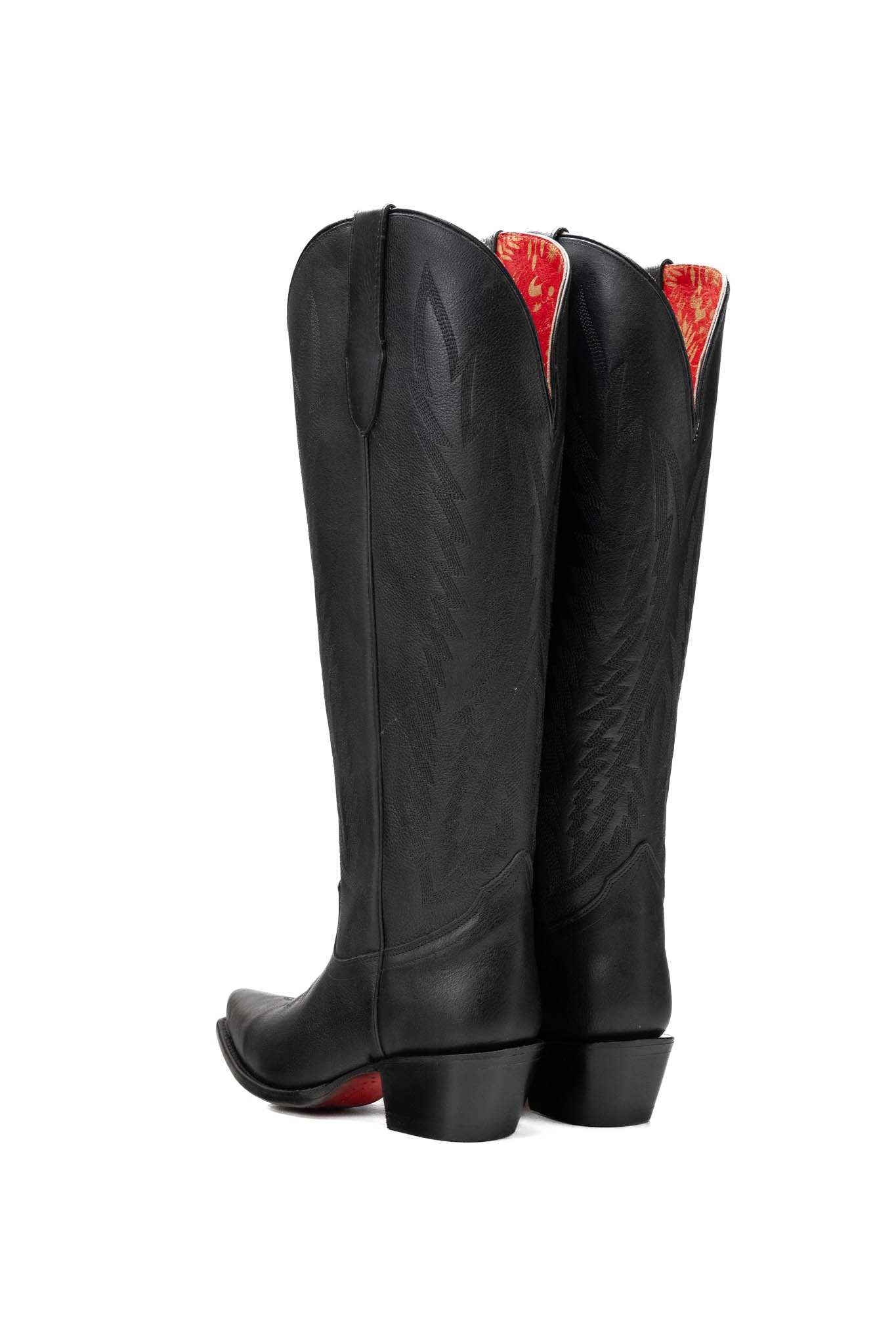 Presley Tall Red Bottom Wide Calf Snip Toe Cowgirl Boot