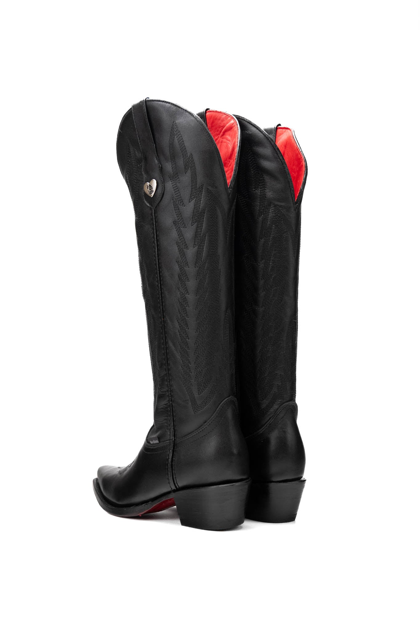 Eleanor Tall Red Bottom Snip Toe Cowgirl Boot