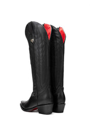 Eleanor Tall Red Bottom Snip Toe Cowgirl Boot