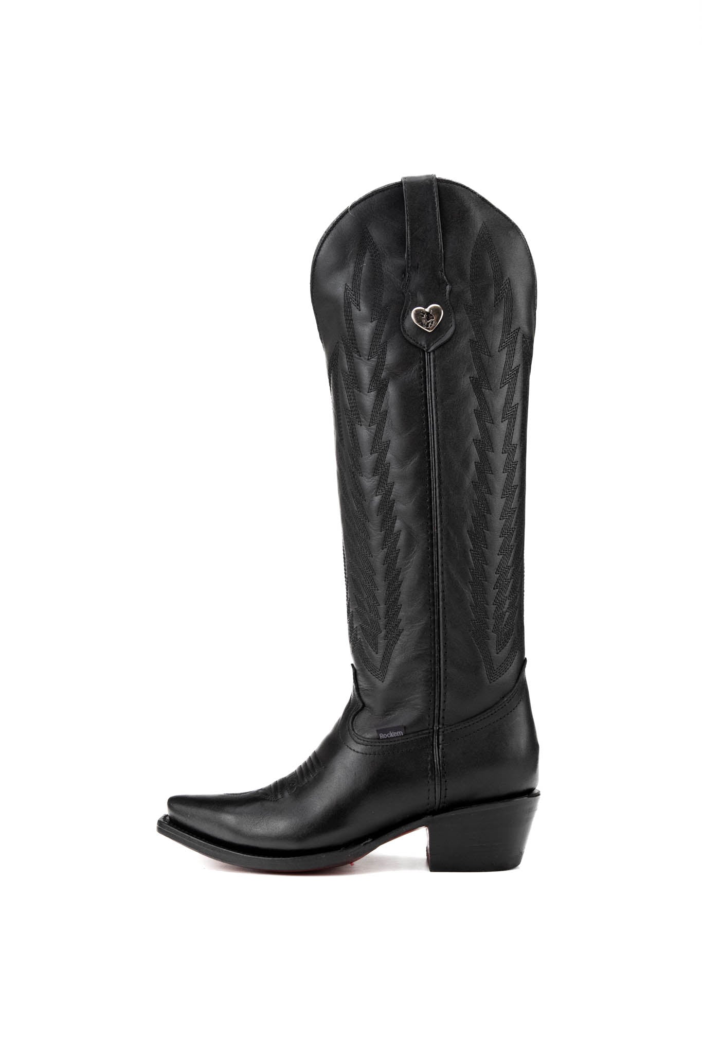 Eleanor Tall Red Bottom Snip Toe Cowgirl Boot
