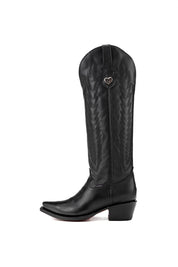 Eleanor Tall Red Bottom Snip Toe Cowgirl Boot