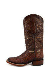 Cheroke Cincelado Square Toe Cowgirl Boot