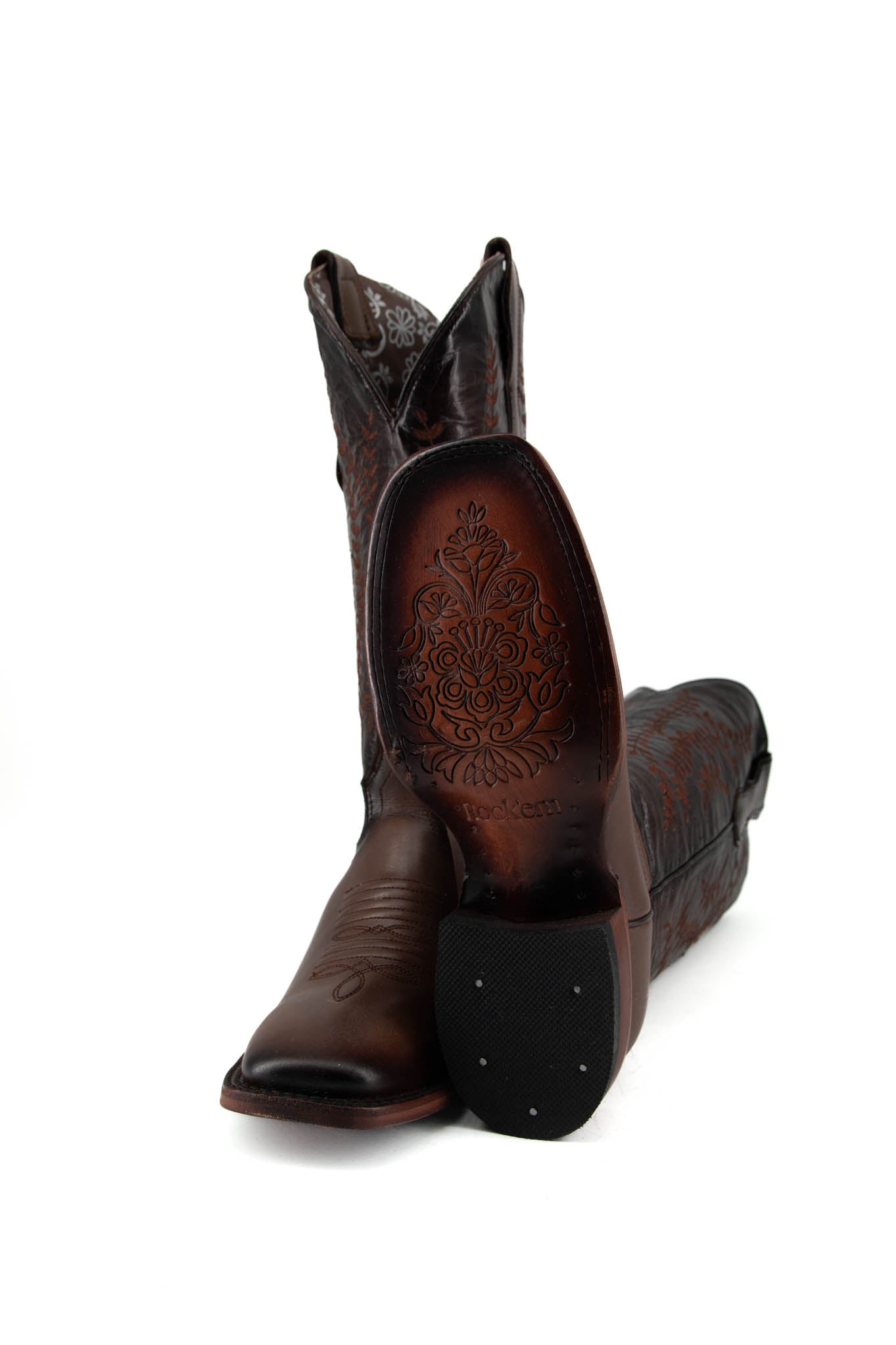 448 Jenny Barcelona Cafe Square Toe Cowgirl Boot