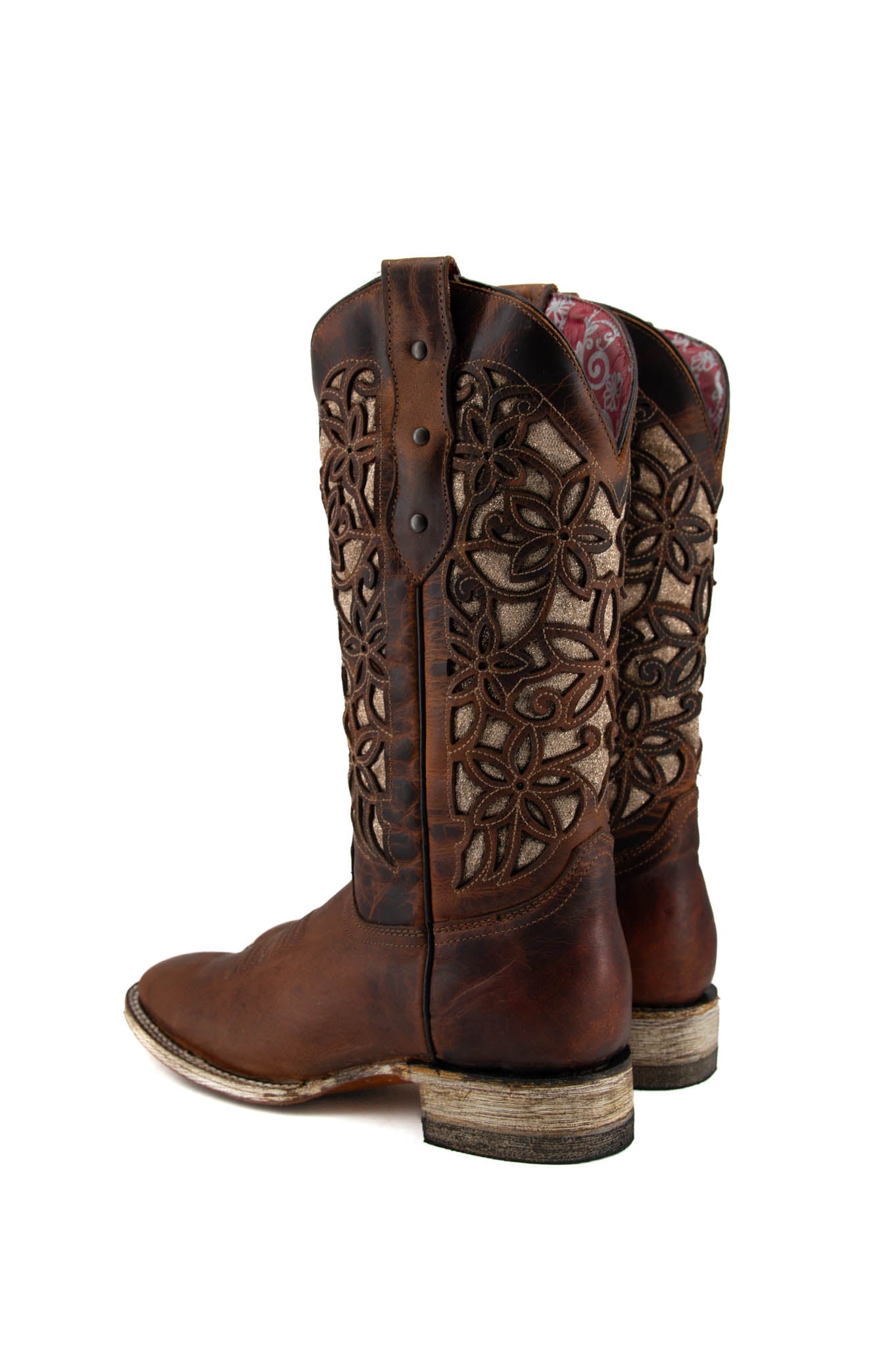 418 Andreina Honey Square Toe Cowgirl Boot