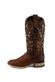 418 Andreina Honey Square Toe Cowgirl Boot