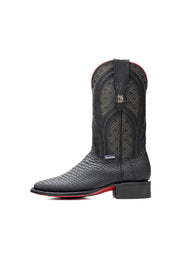 Walter Python Exotic Red Bottom Square Toe Cowboy Boot