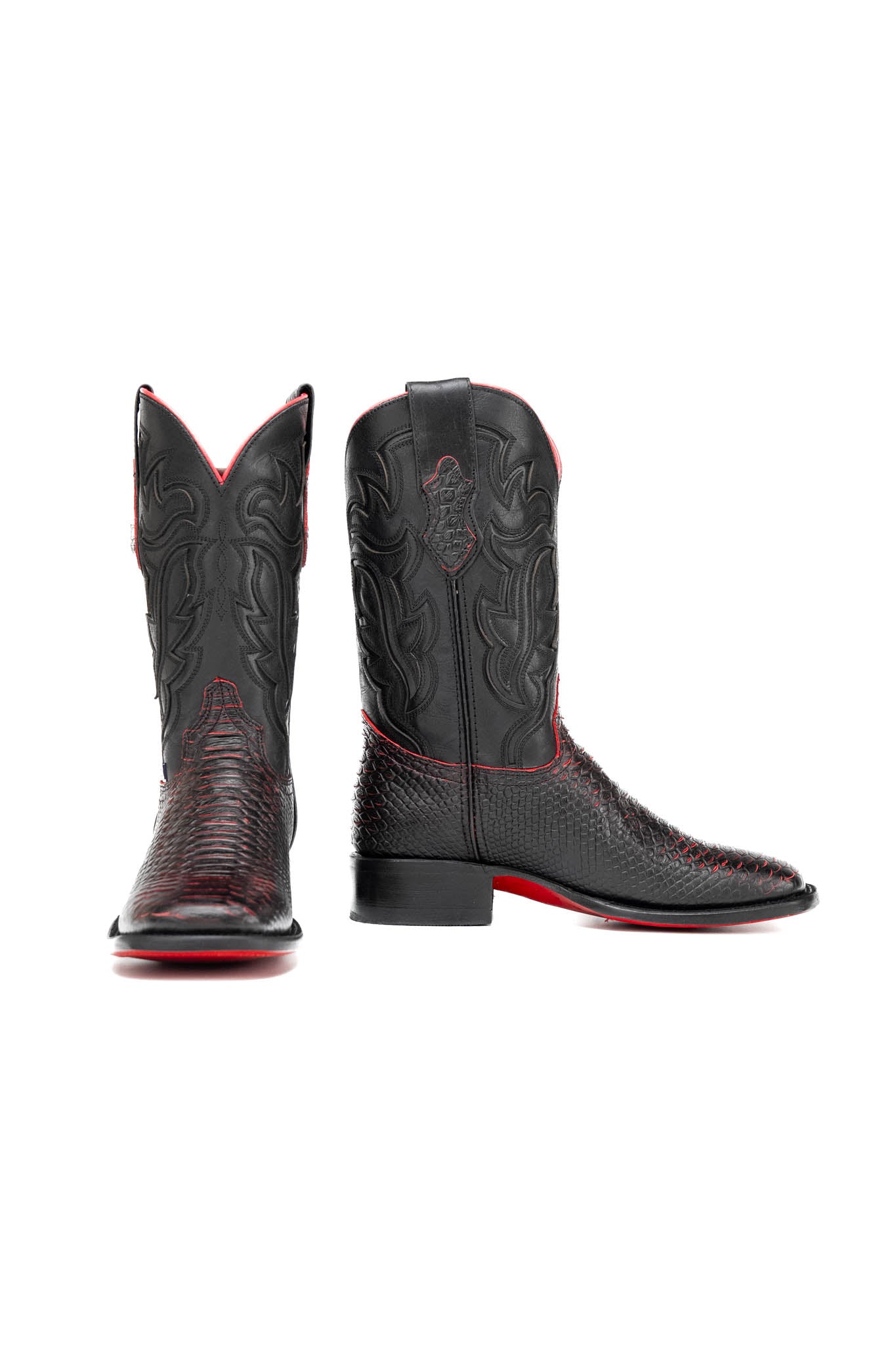 Bruce Python Red Bottom Square Toe Cowboy Boot
