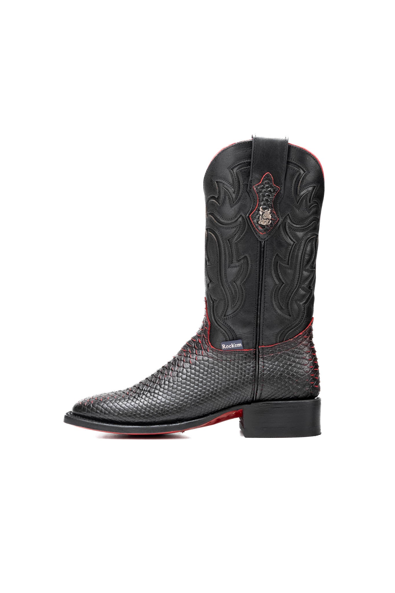Bruce Python Red Bottom Square Toe Cowboy Boot