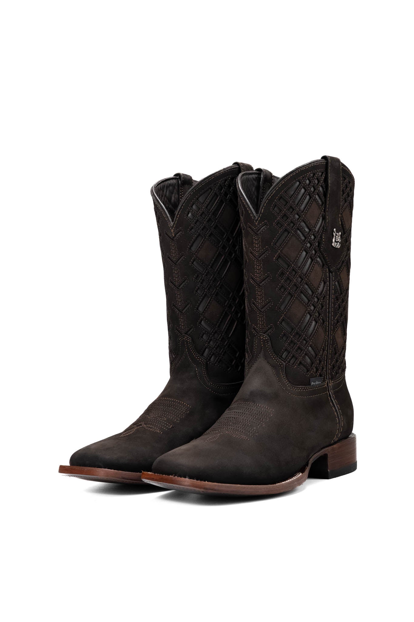 Bradley Nobuck Square Toe Cowboy Boot