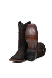 Bradley Nobuck Square Toe Cowboy Boot
