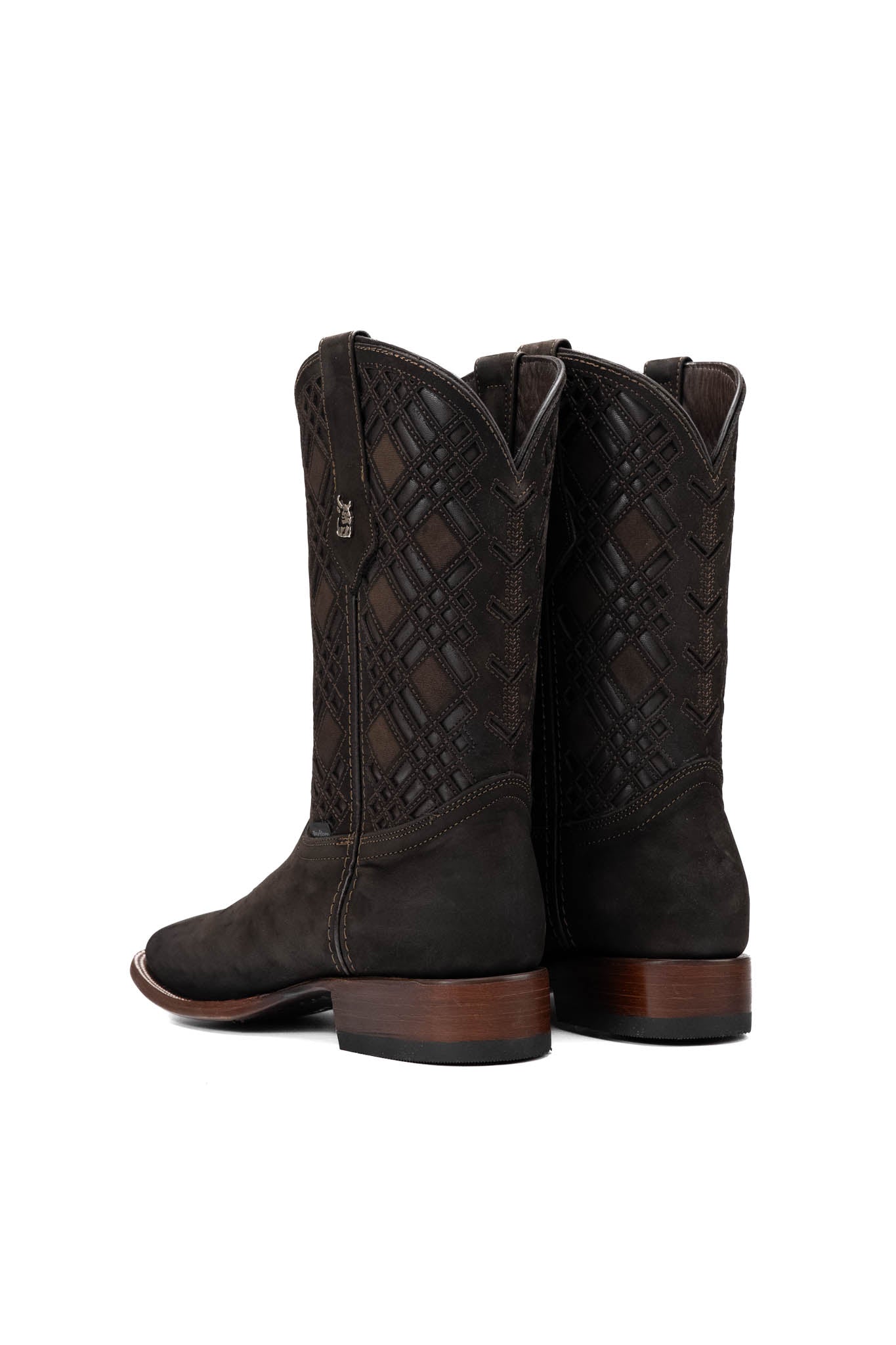 Bradley Nobuck Square Toe Cowboy Boot