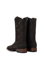 Bradley Nobuck Square Toe Cowboy Boot