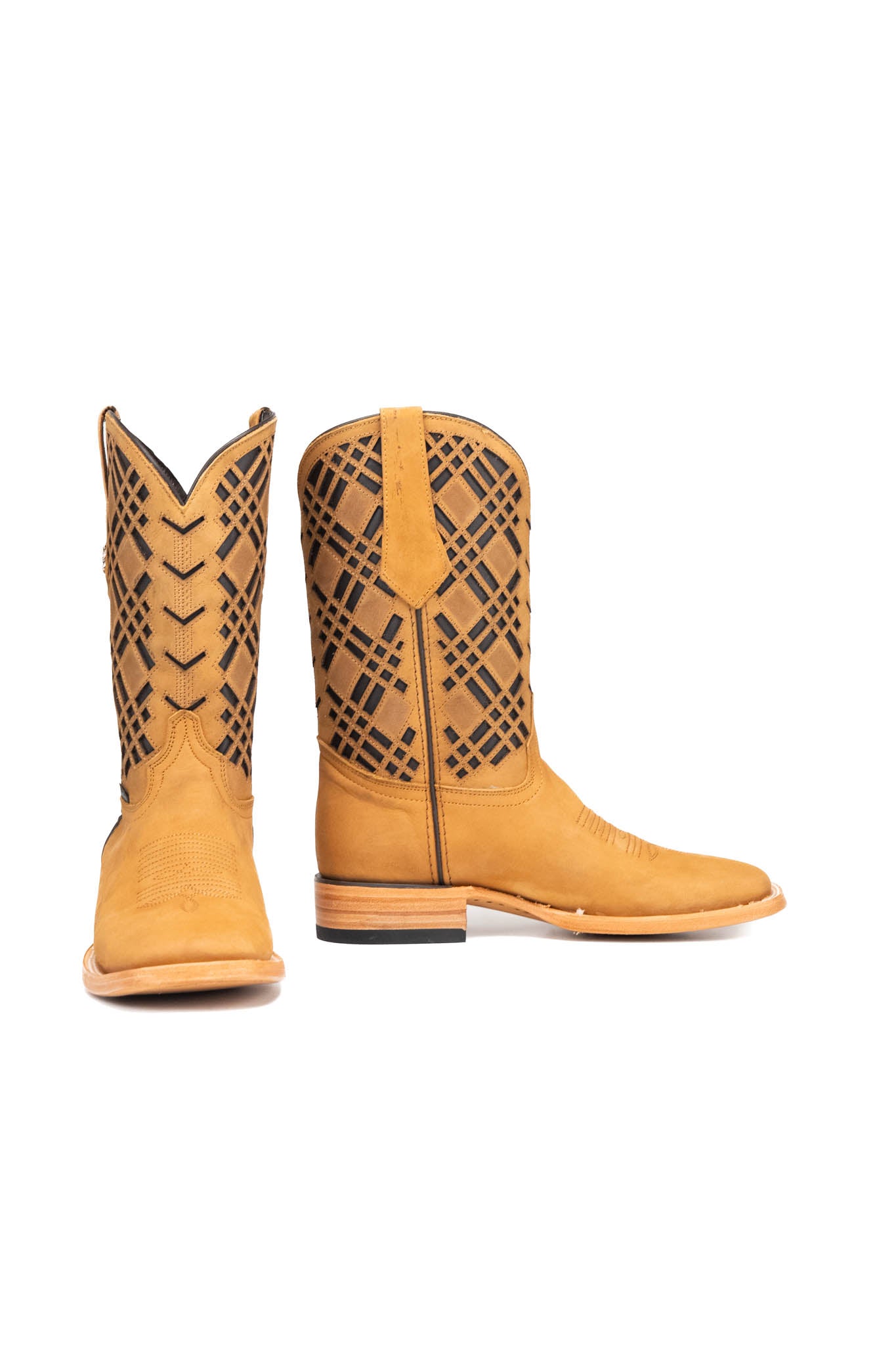 Bradley Nobuck Square Toe Cowboy Boot