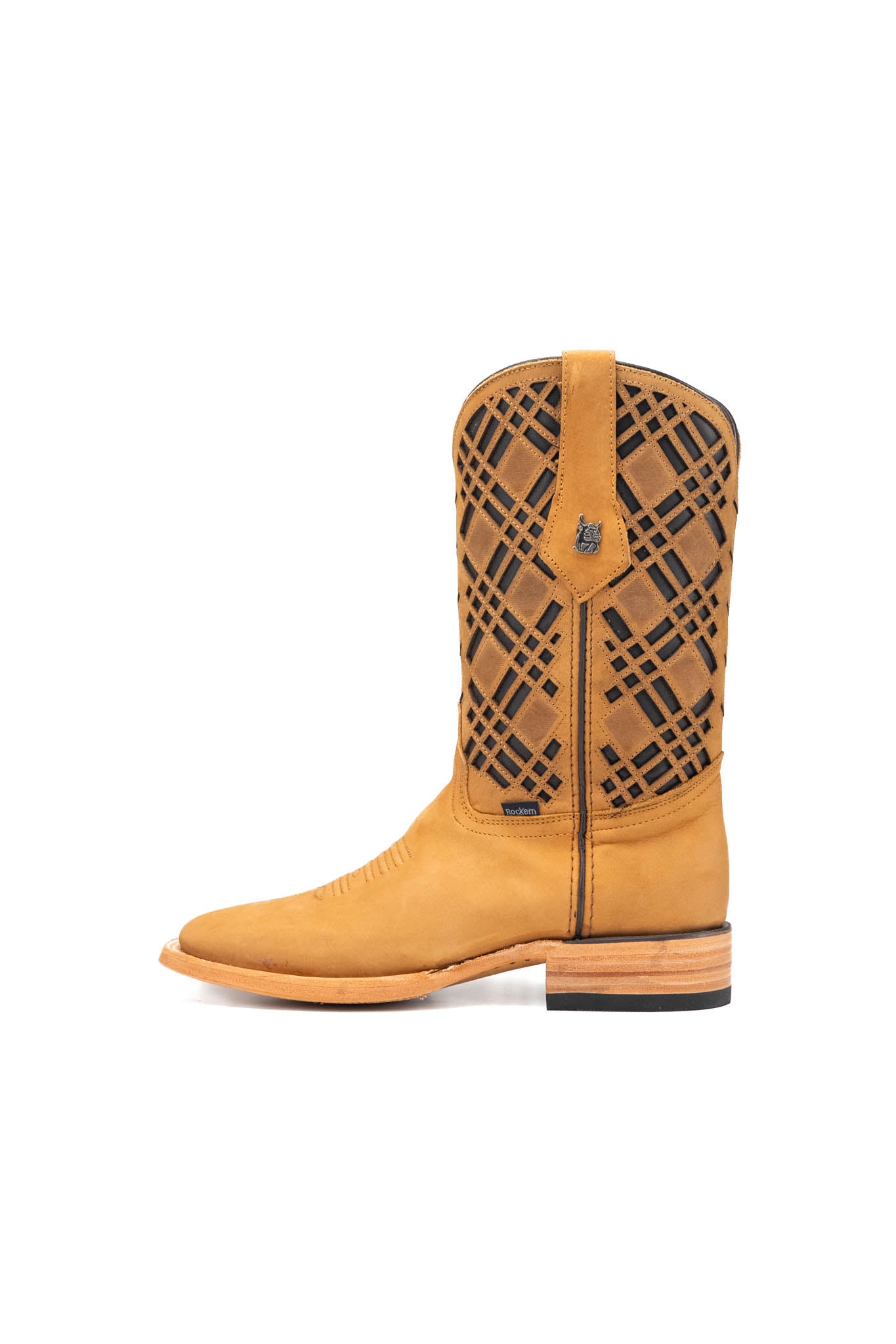Bradley Nobuck Square Toe Cowboy Boot