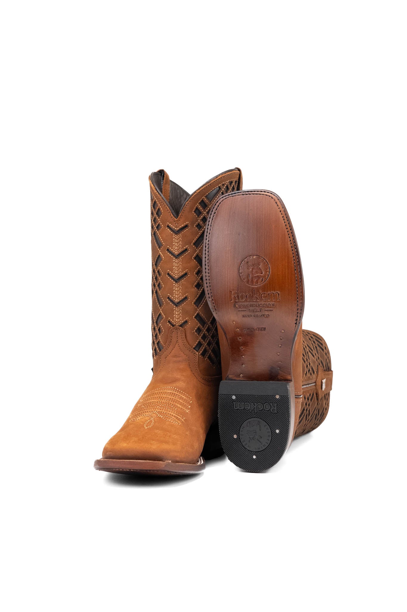 Bradley Nobuck Square Toe Cowboy Boot