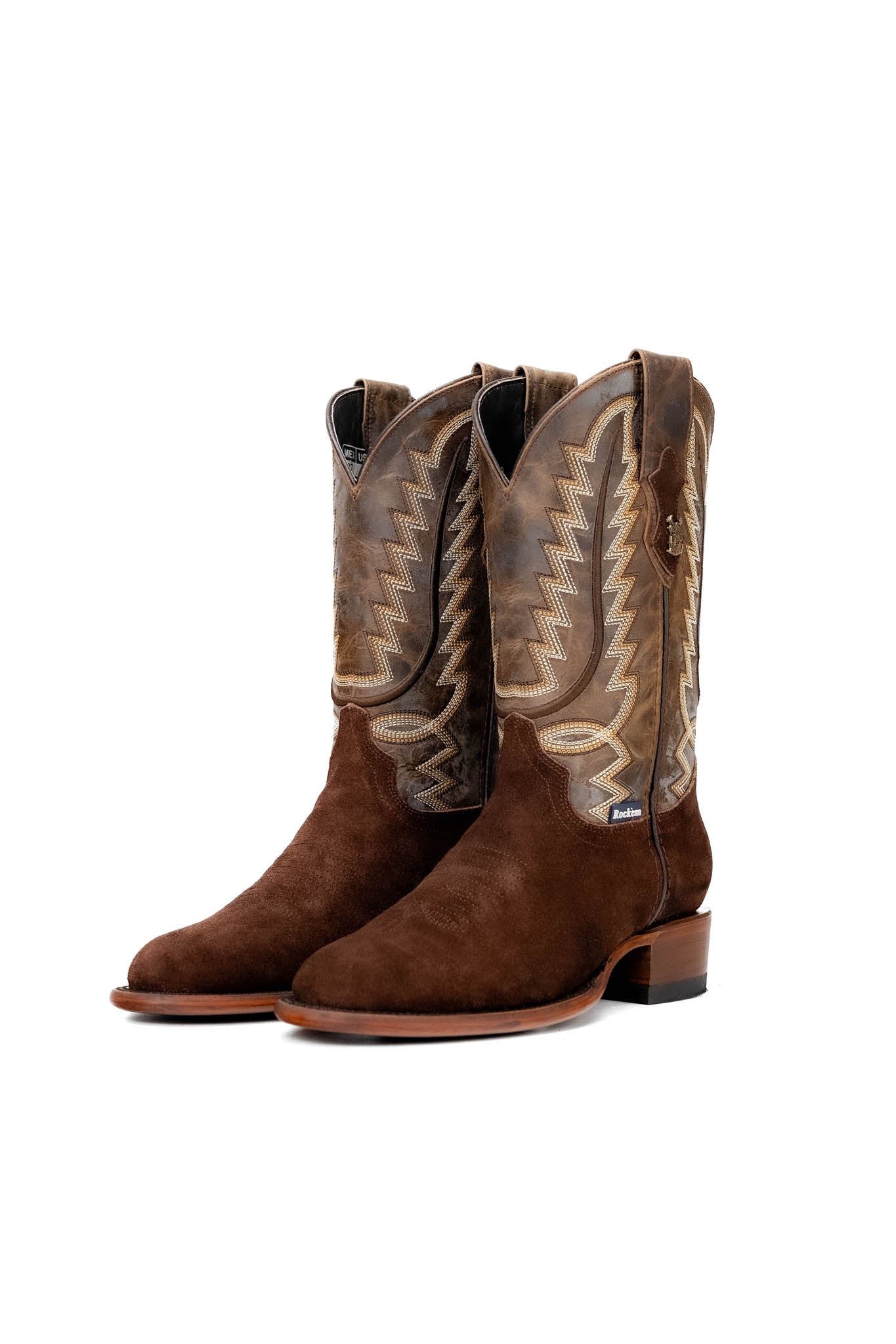 Braxton Roughout Round Toe Cowboy Boot