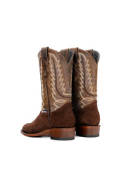 Braxton Roughout Round Toe Cowboy Boot