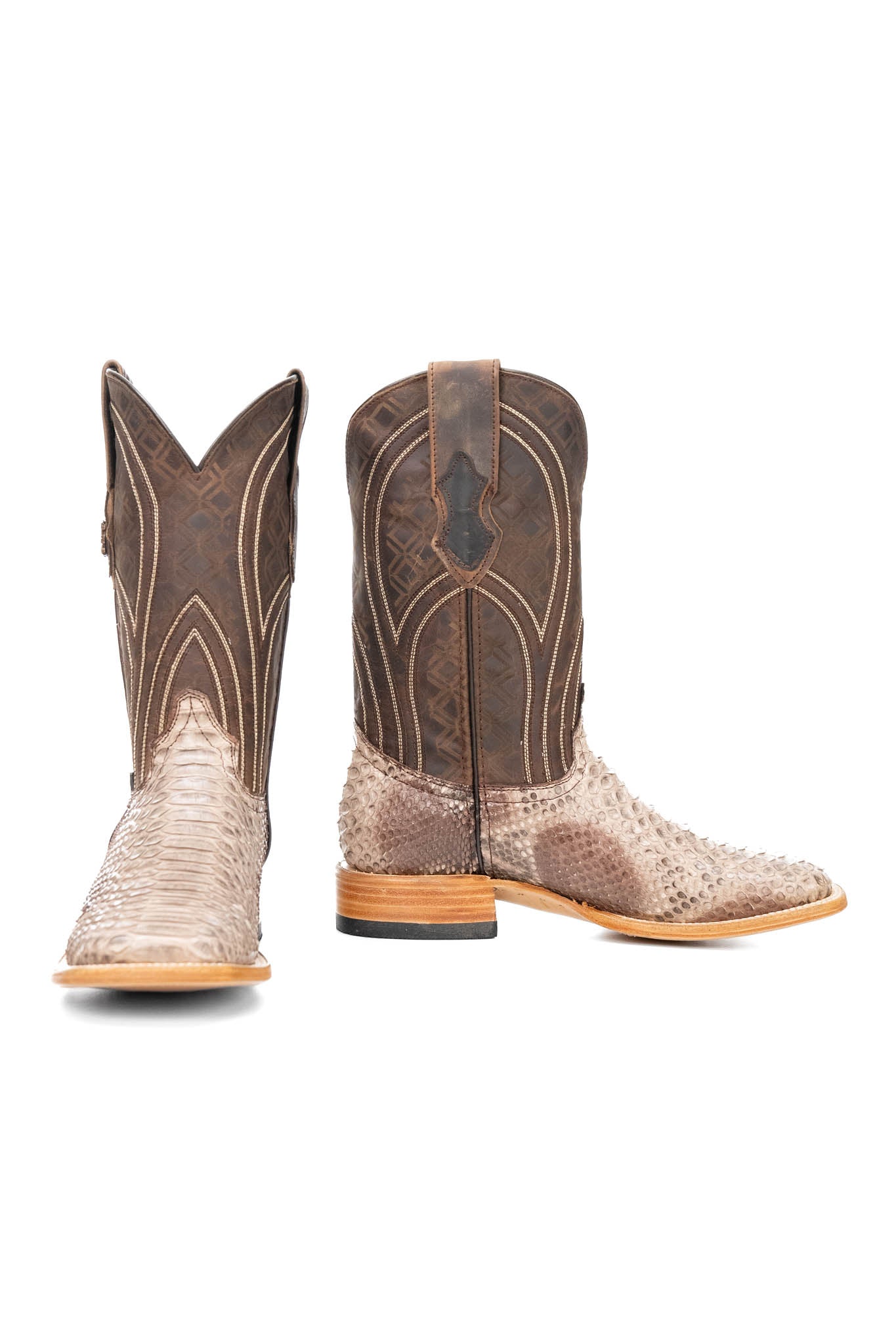 Walter Python Exotic Square Toe Cowboy Boot