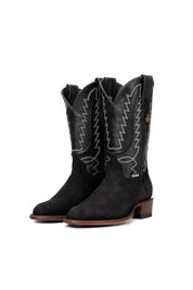 Braxton Roughout Round Toe Cowboy Boot