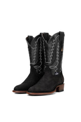 Braxton Roughout Round Toe Cowboy Boot