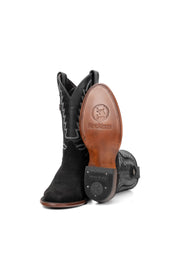Braxton Roughout Round Toe Cowboy Boot