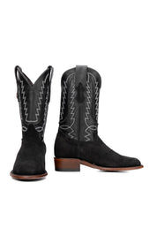 Braxton Roughout Round Toe Cowboy Boot