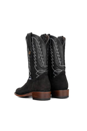 Braxton Roughout Round Toe Cowboy Boot