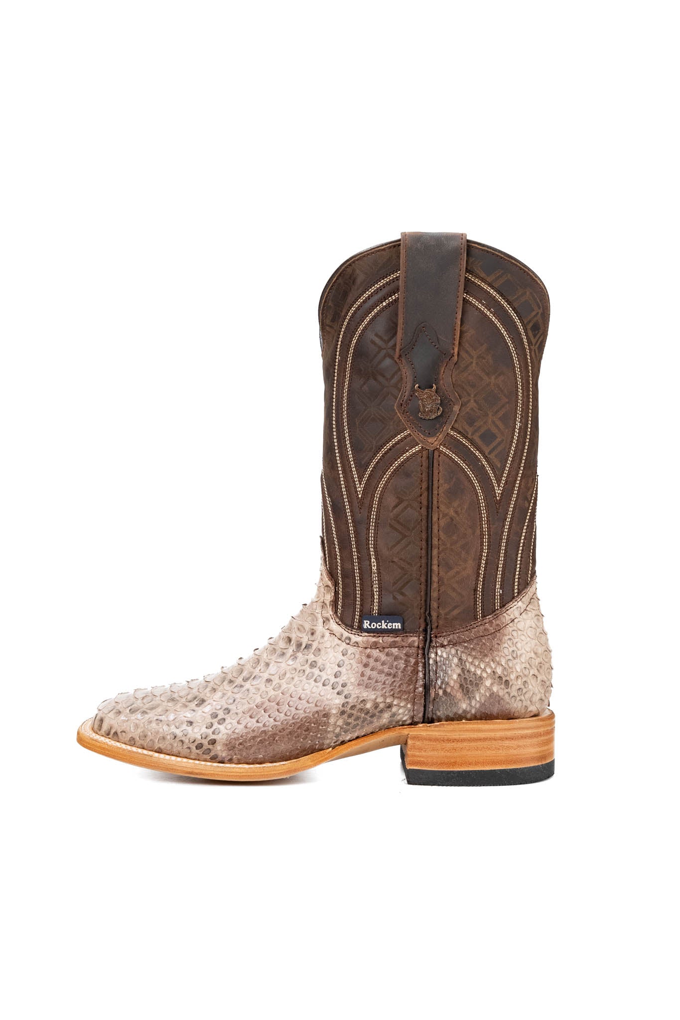 Walter Python Exotic Square Toe Cowboy Boot