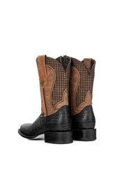 Montana Lizard Rodeo Toe Cowboy Boot