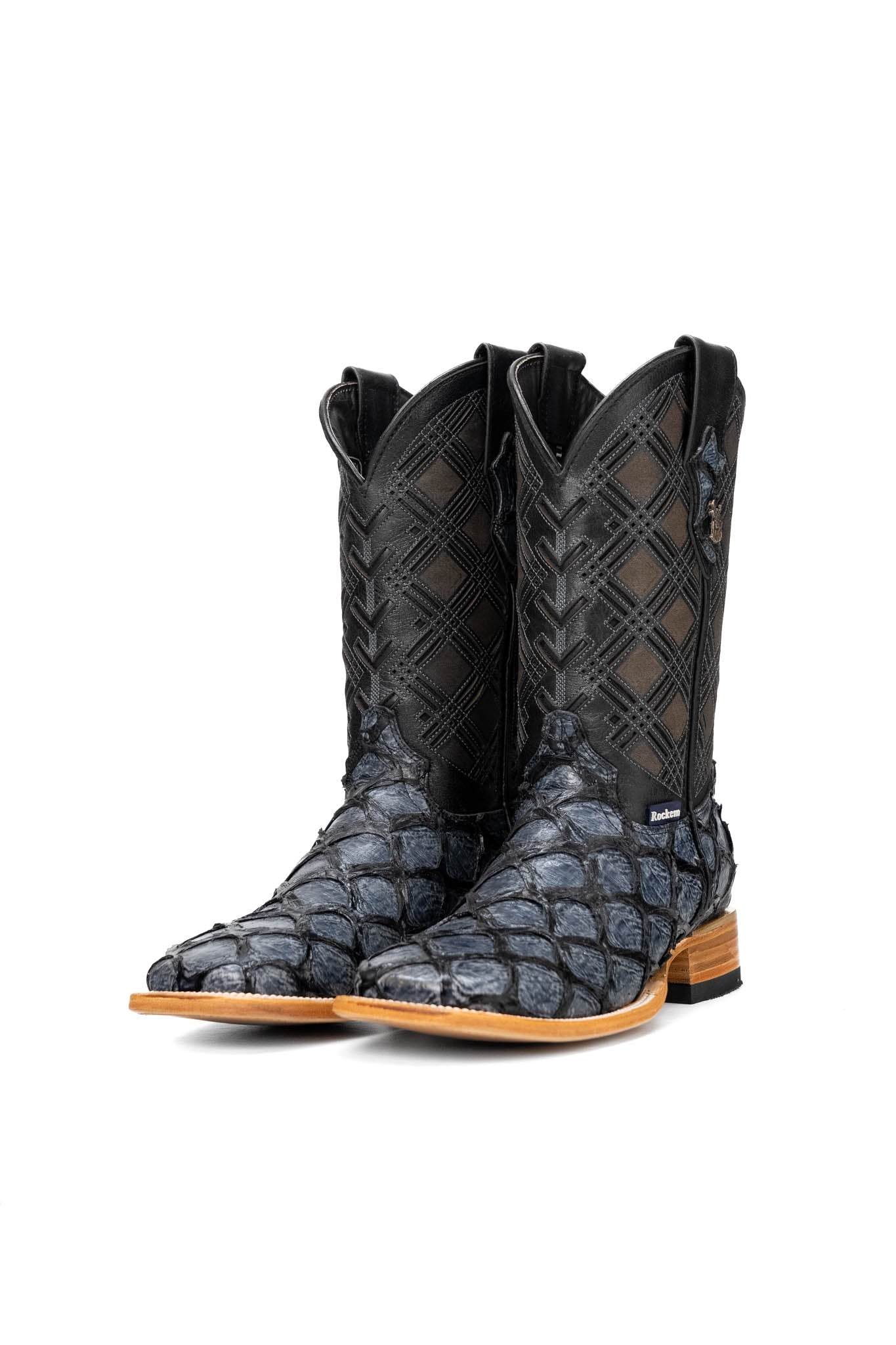 Bradley Pirarucu Square Toe Cowboy Boot – Rock'Em