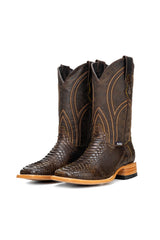 Walter Python Exotic Square Toe Cowboy Boot