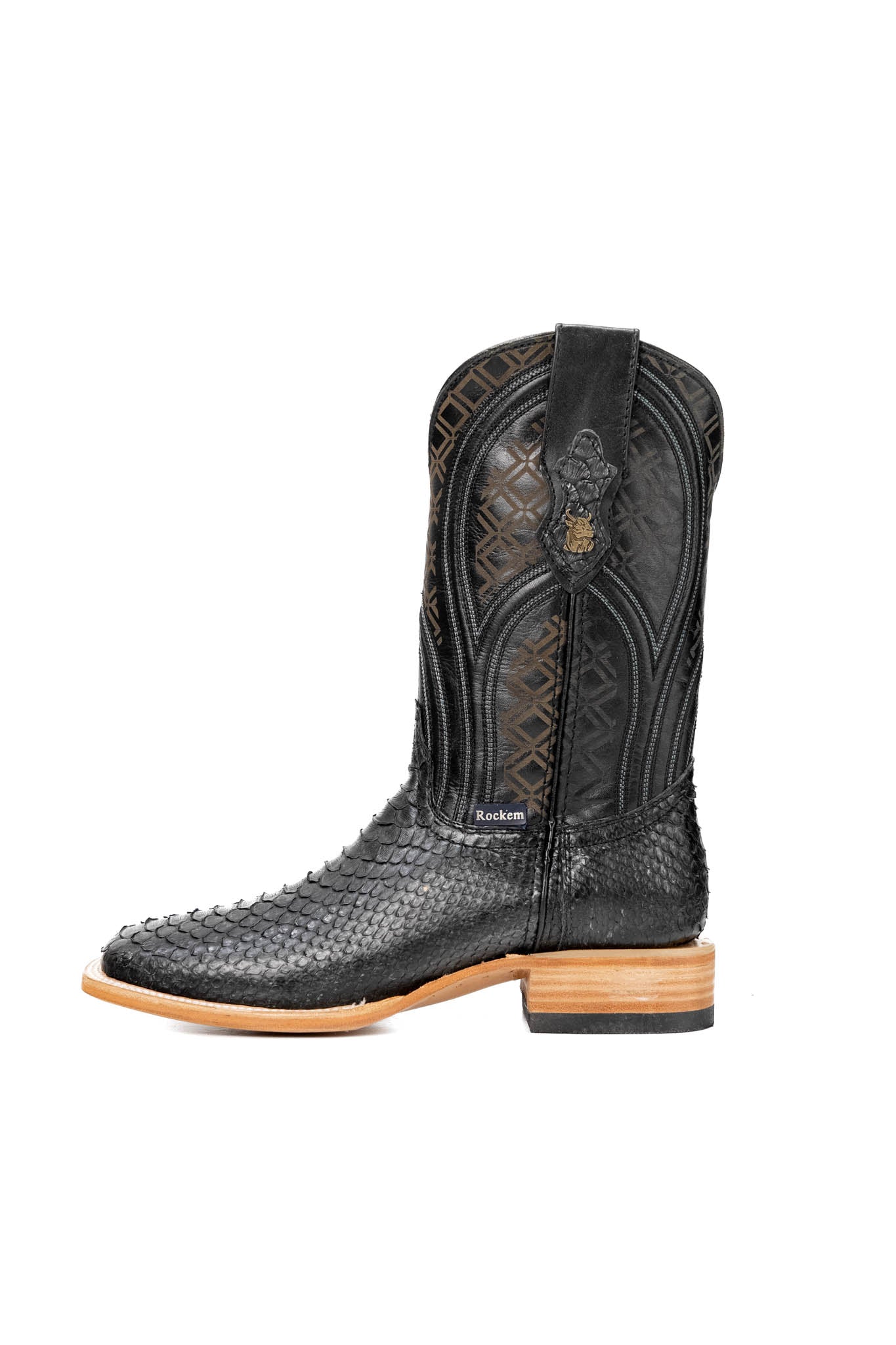 Walter Python Exotic Square Toe Cowboy Boot