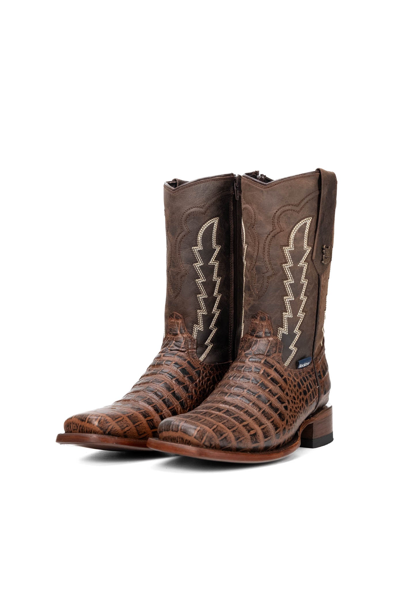 Caiman Belly Rodeo Zipper Cowboy Boot
