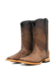 Andersen Python Exotic Square Toe Cowboy Boot