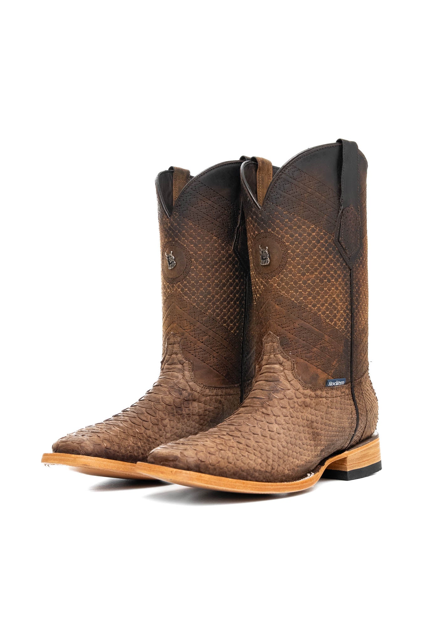 Andersen Python Exotic Square Toe Cowboy Boot