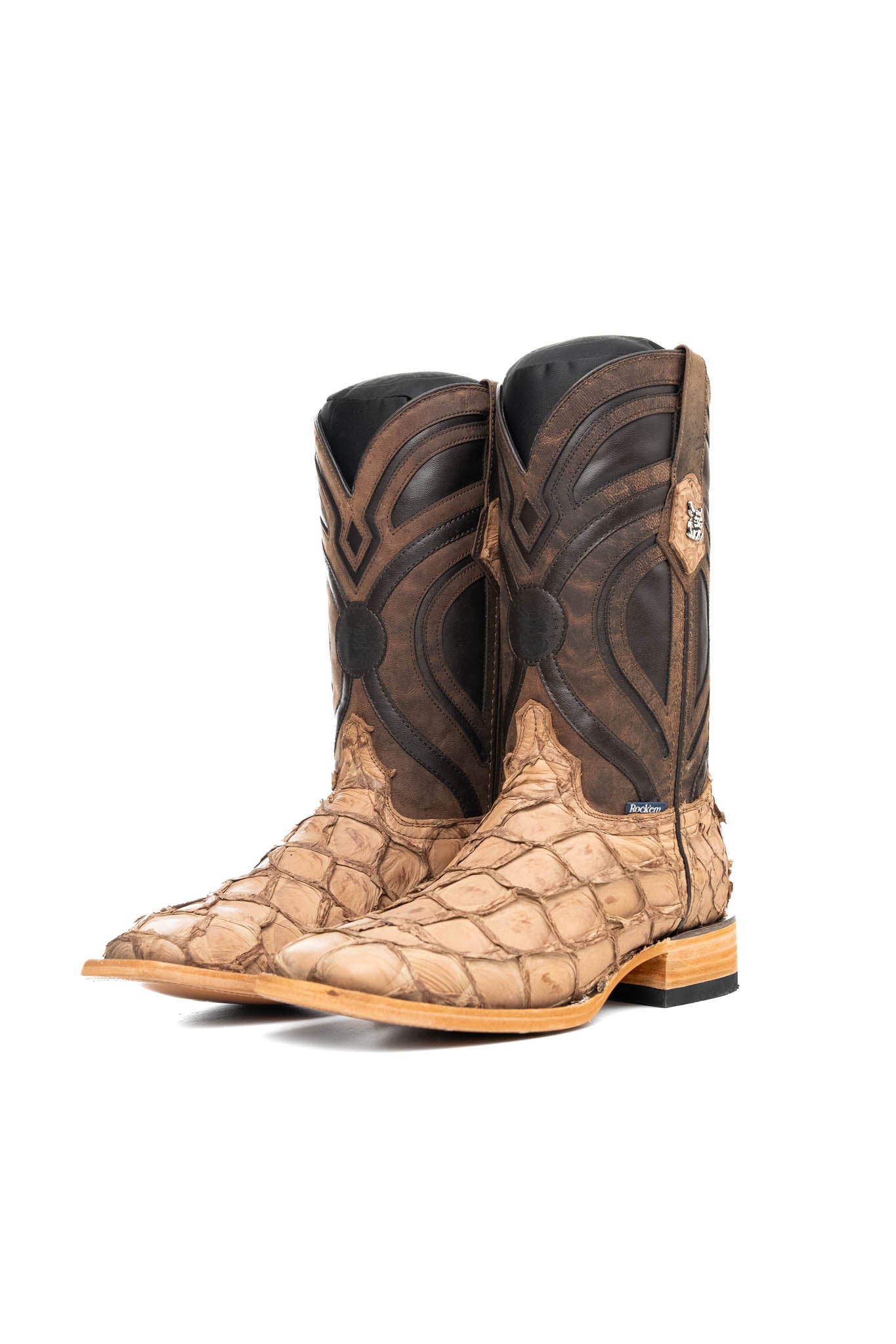 King Ranch Pirarucu Exotic Square Toe Cowboy Boot