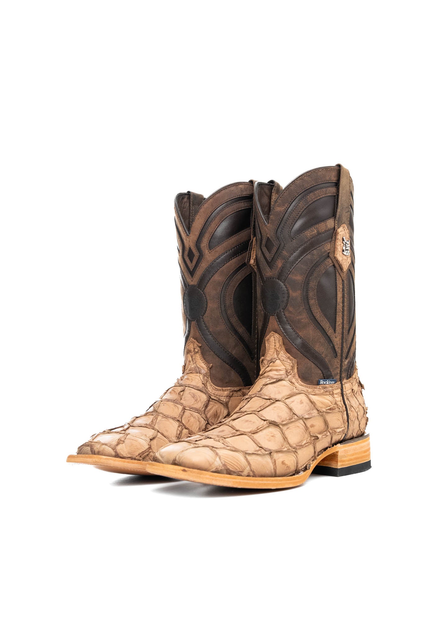 King Ranch Pirarucu Exotic Square Toe Cowboy Boot