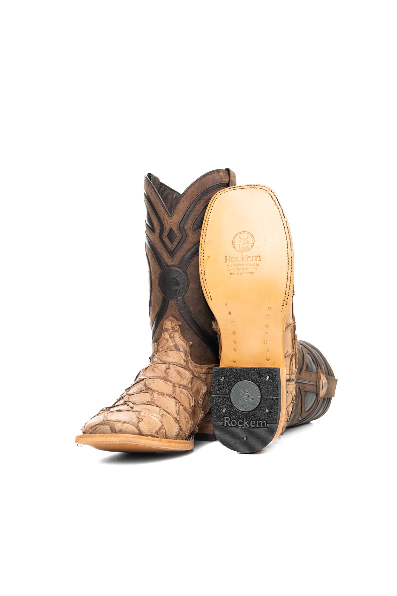 King Ranch Pirarucu Exotic Square Toe Cowboy Boot
