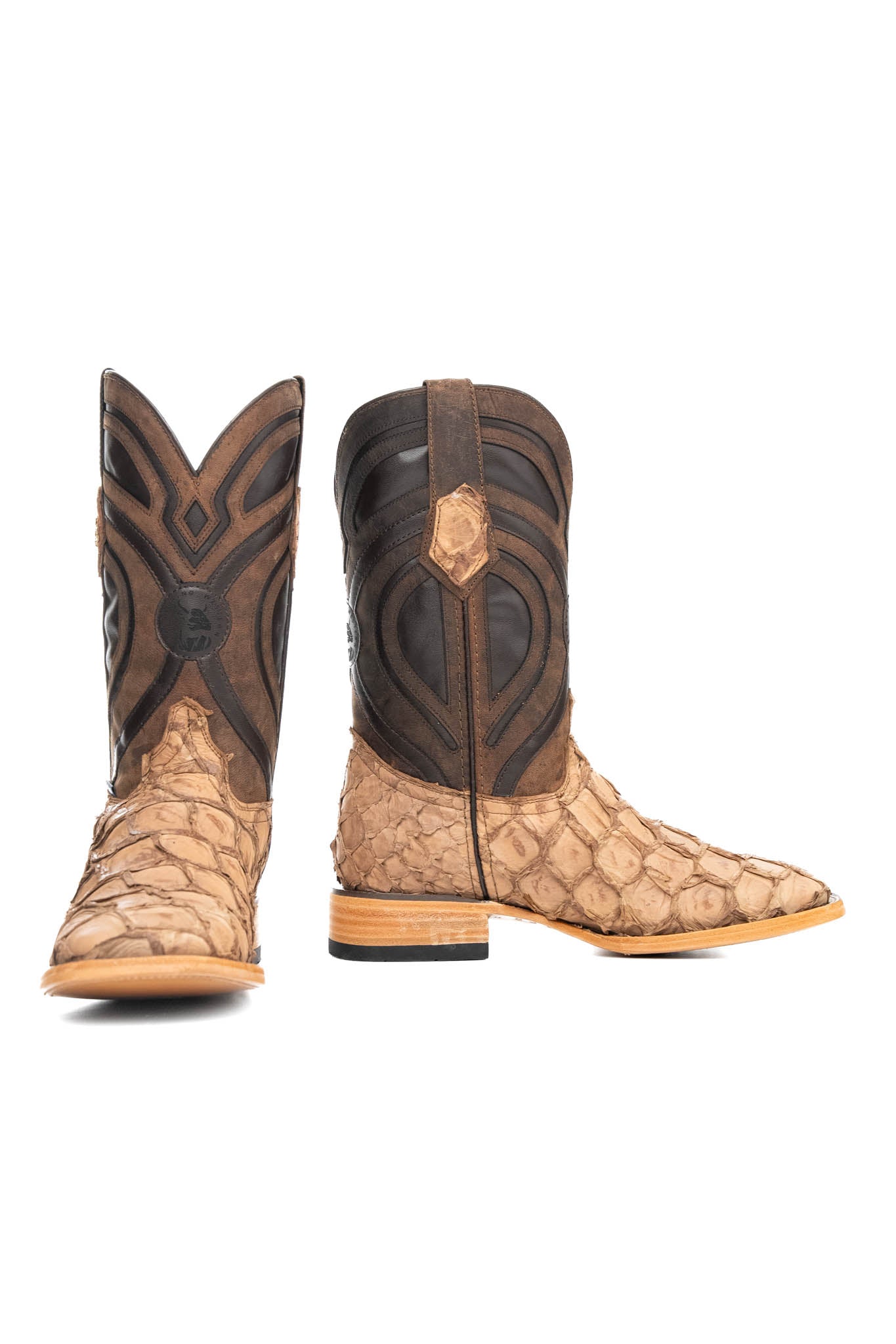 King Ranch Pirarucu Exotic Square Toe Cowboy Boot