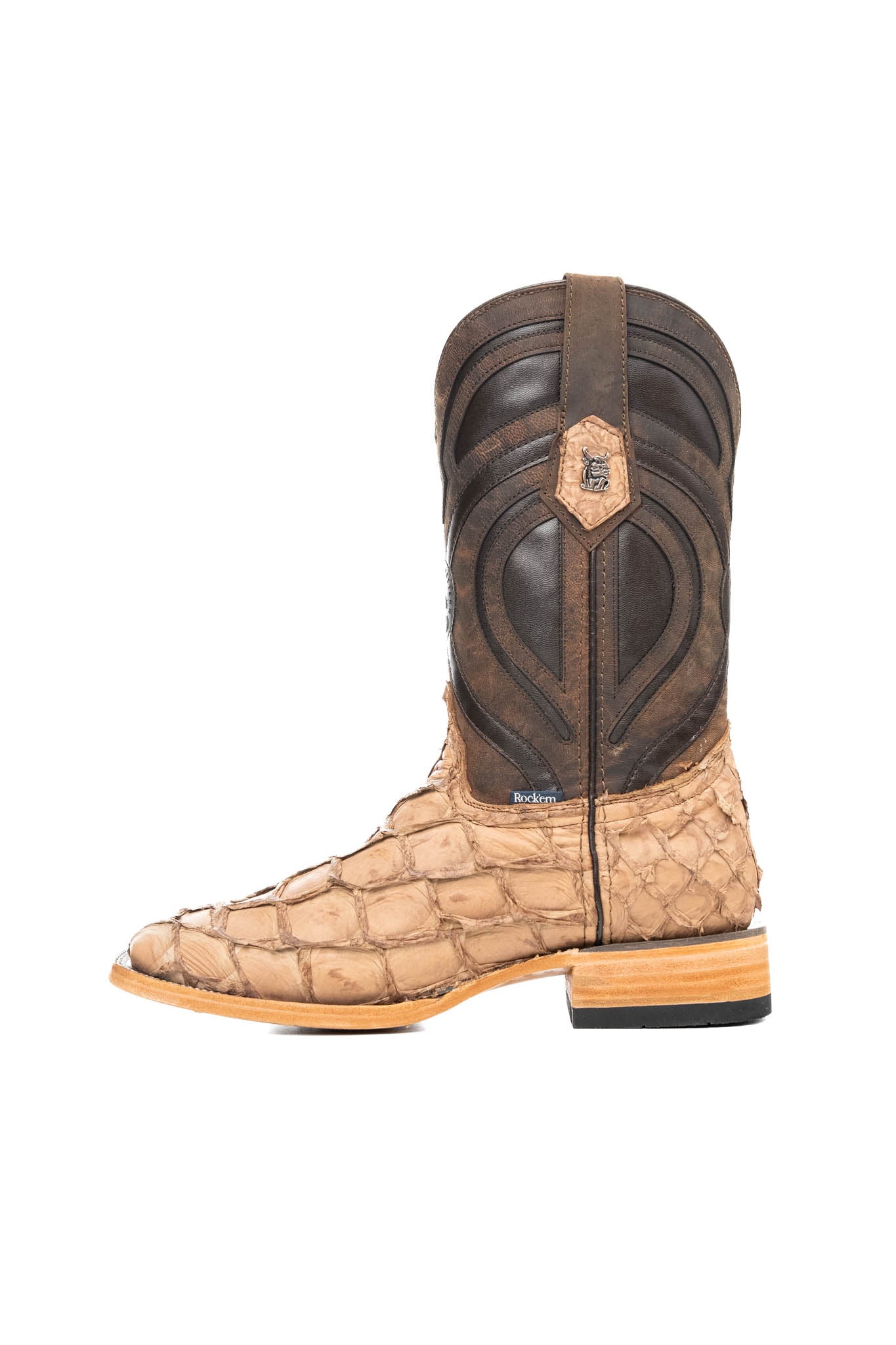 King Ranch Pirarucu Exotic Square Toe Cowboy Boot