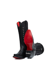 Crystal Belle Red Bottom Snip Toe Cowgirl Boot