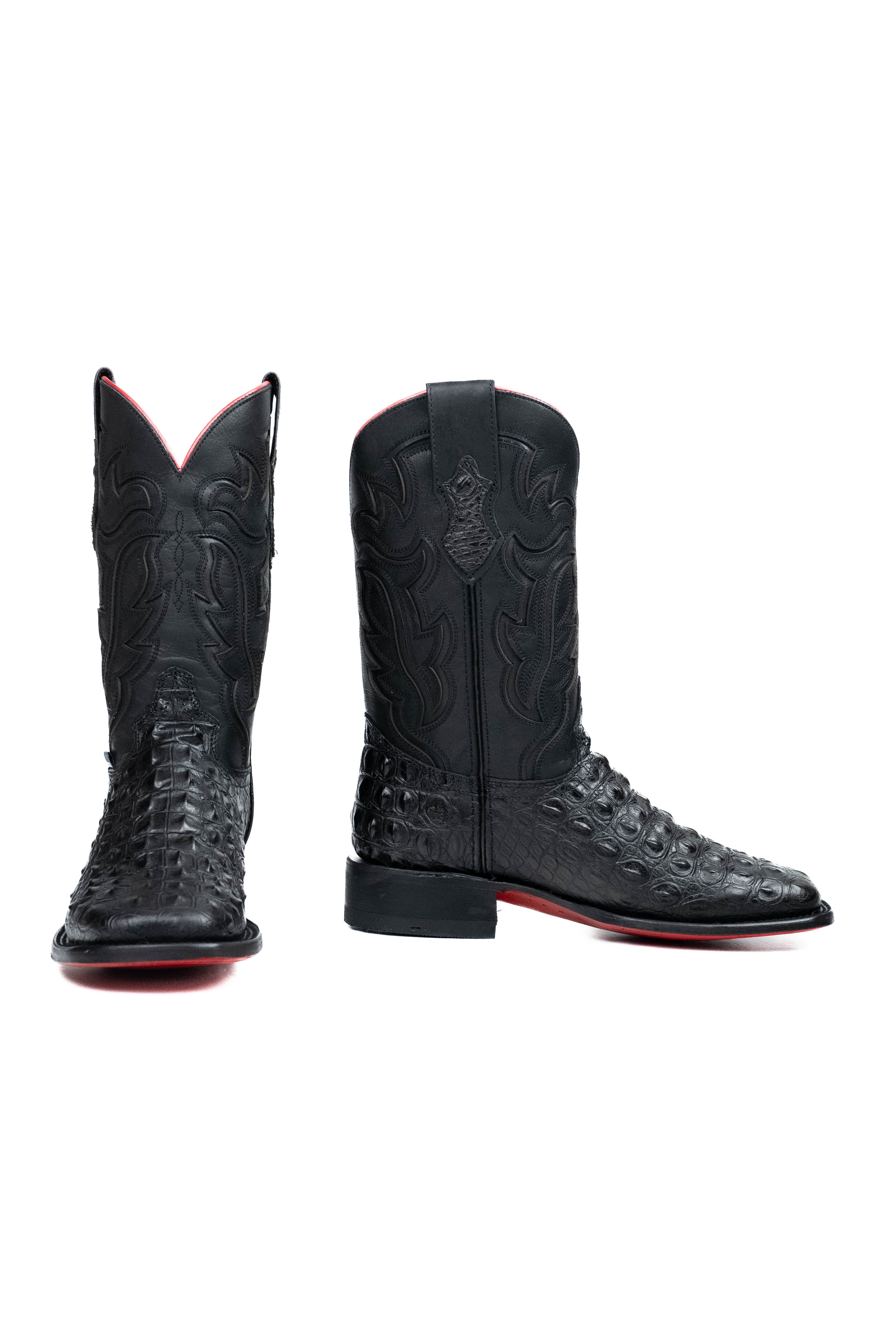 Bruce Hornback Red Bottom Square Toe Cowboy Boot