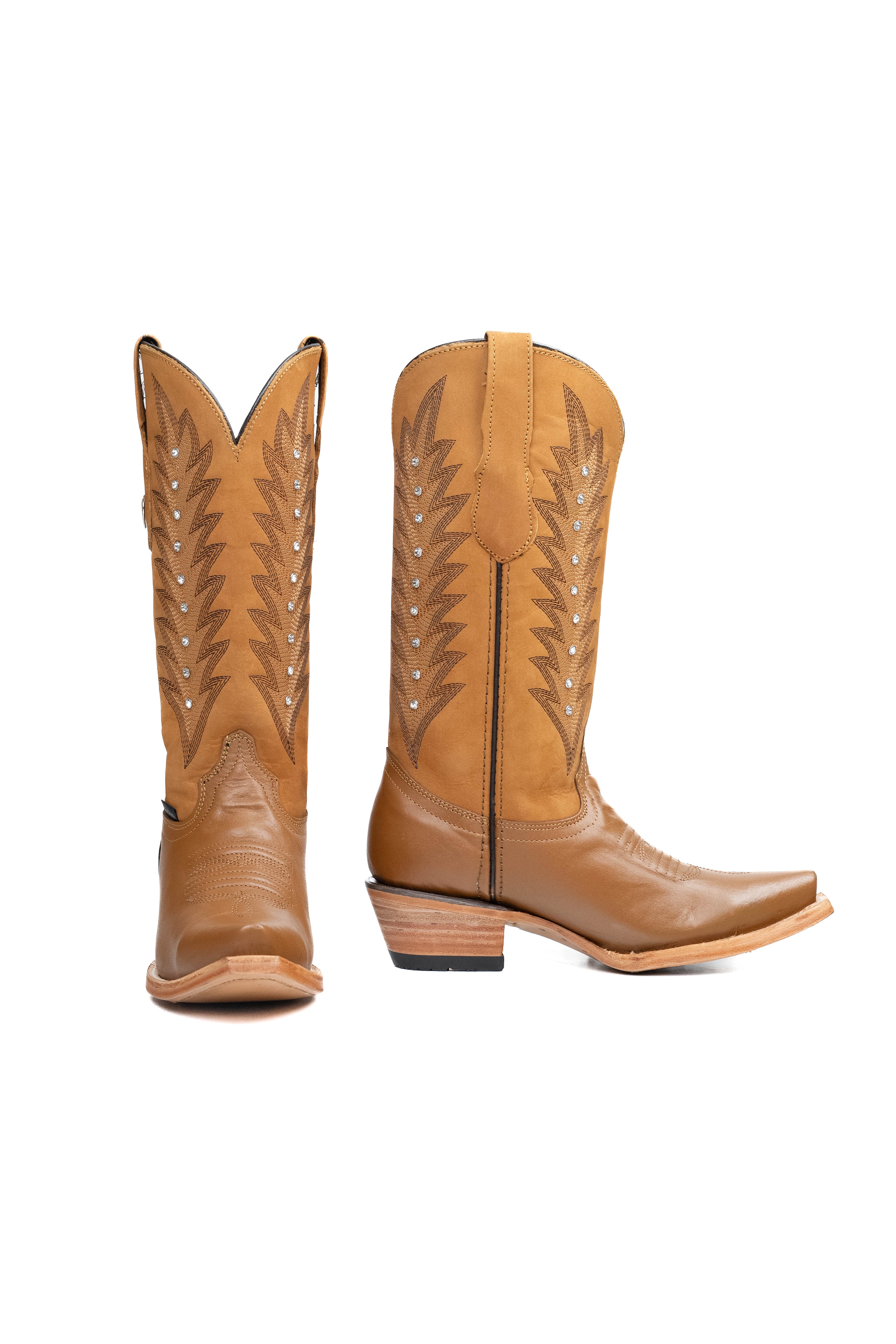 Sierra Crystal Belle Snip Toe Cowgirl Boot