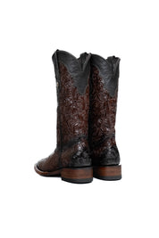 Mila Tooled Square Toe Cowgirl Boot