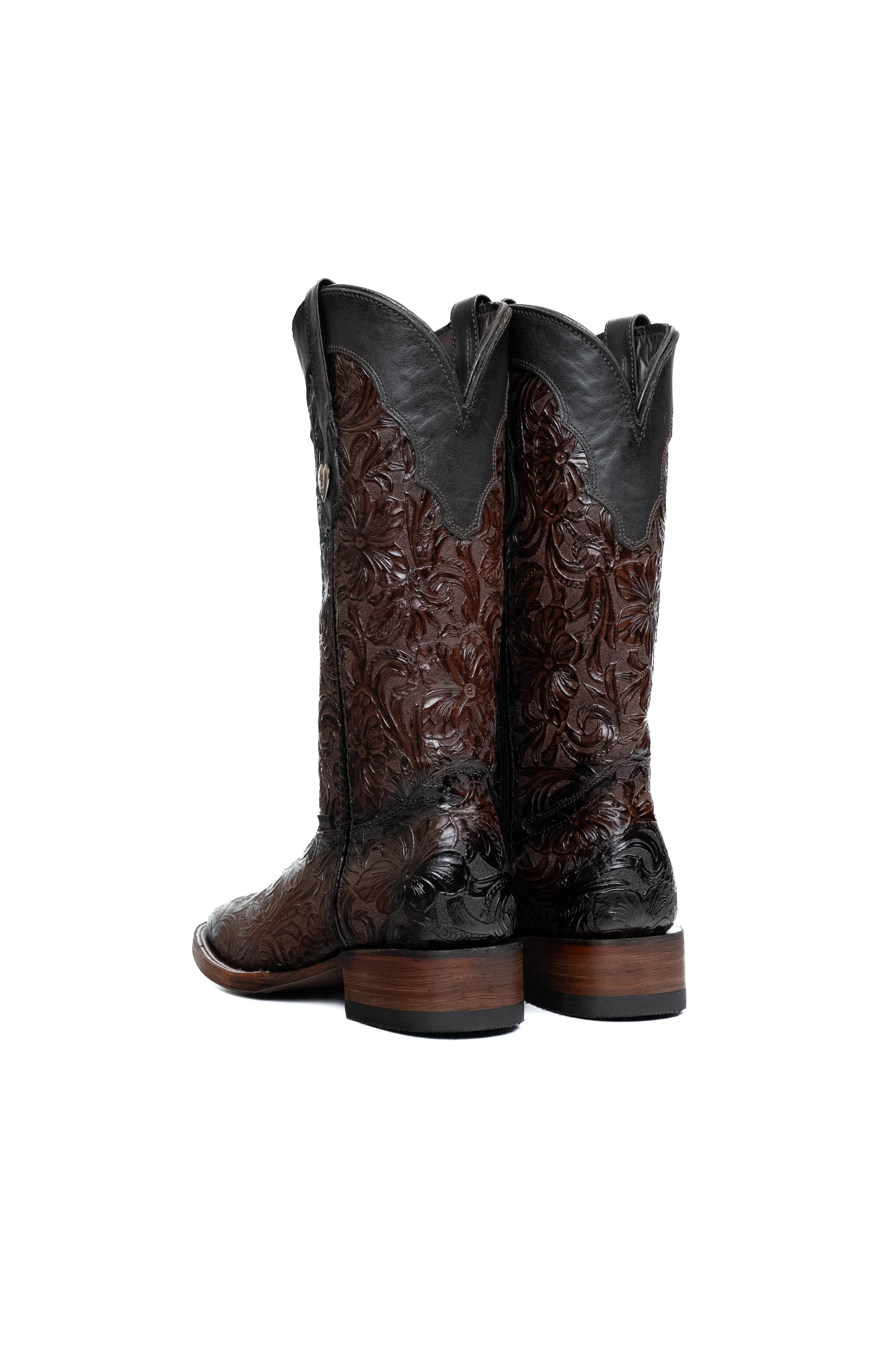 Mila Tooled Square Toe Cowgirl Boot