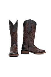 Mila Tooled Square Toe Cowgirl Boot