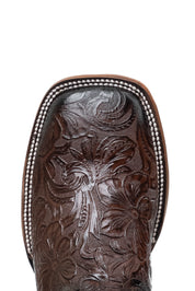 Mila Tooled Square Toe Cowgirl Boot